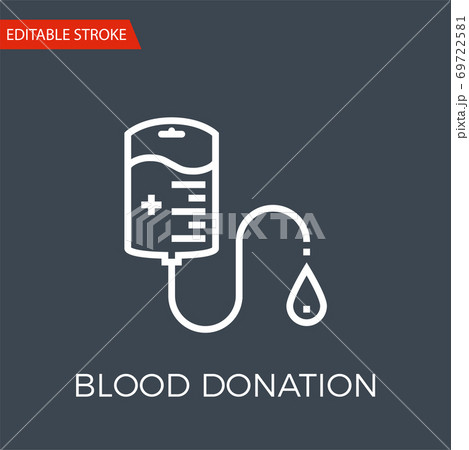Blood Donation Vector Icon Blood Donation Vector Icon 69722581