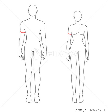 Women and men measurements fashion. 69724794