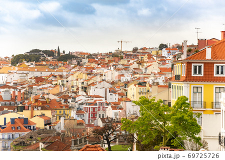 Lisbon, Portugal skyline in sunny summer day Lisbon, Portugal skyline in sunny summer day 69725726