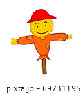 scarecrow character. Vector cartoon isolated illustration 69731195