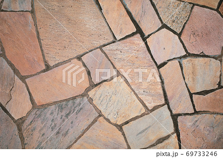 乱形石を組み合わせた背景 B 4 カラフルの写真素材