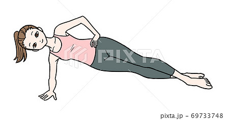サイドプランク（顔あり） 69733748