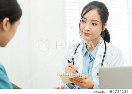 Woman, doctor, clinic 69734182