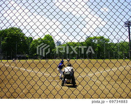 上野公園  正岡子規記念球場の草野球 69734883