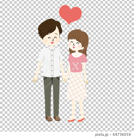 仲のいい夫婦のイラスト 69736059