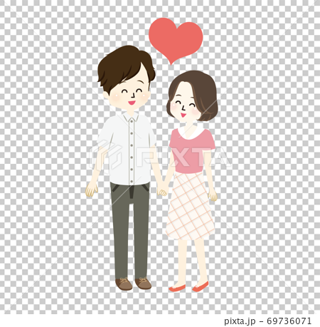 Illustration of a lovely couple 69736071