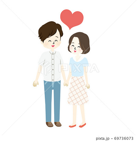 仲良し夫婦のイラスト 69736073