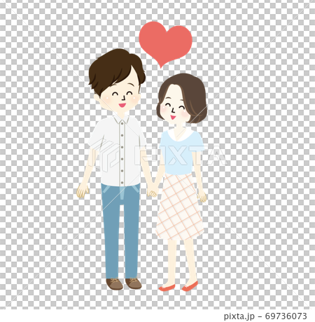 仲良し夫婦のイラスト 69736073