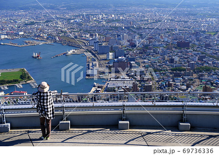 函館ロープウェイ　函館山　夜景　景色 69736336