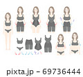 補正下着　ダイエット　バストアップ　女性 69736444