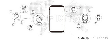 Chat app vector illustration smartphone 69737739