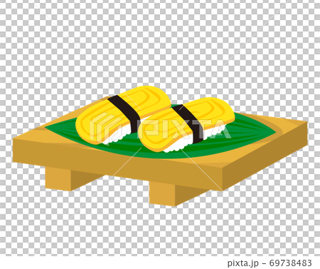 Vector illustration of egg nigiri sushi tamagoyaki 69738483