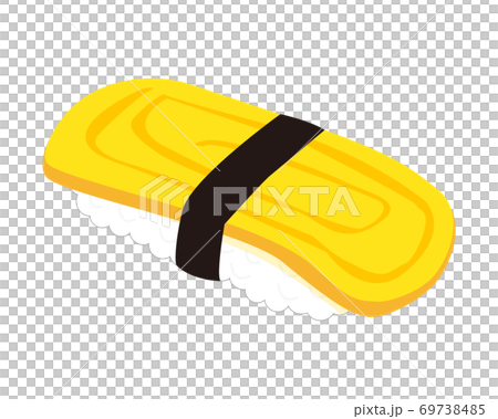 Vector illustration of egg nigiri sushi tamagoyaki Vector illustration of egg nigiri sushi tamagoyaki 69738485