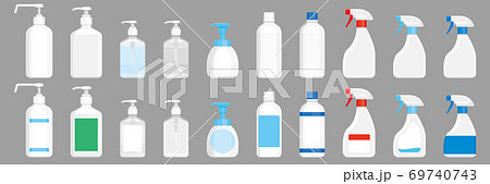 スプレー、ボトル、ポンプ容器 除菌 洗剤 69740743