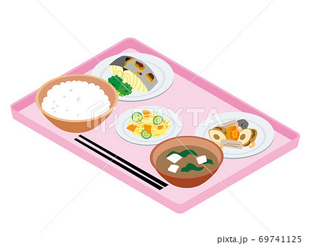 日本の病院の給食（焼鰆） 69741125