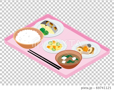 日本の病院の給食（焼鰆） 69741125