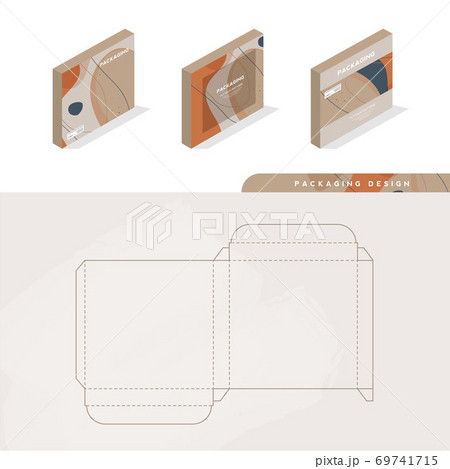 Box, packaging template and die cut template for product, branding. vector design illustration. Box, packaging template and die cut template for product, branding. vector design illustration. 69741715