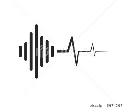 sound wave ilustration vector 69742924