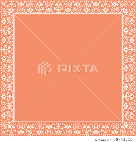 Decorative frame Elegant element for design in Eastern Decorative frame Elegant element for design in Eastern 69743510