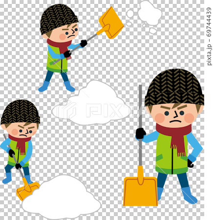 雪かき 69744439