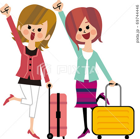 若い女性の友だち旅行 69744446