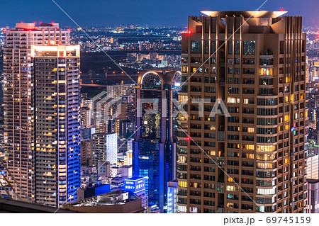 《大阪府》大阪中心街・都市夜景 《大阪府》大阪中心街・都市夜景 69745159