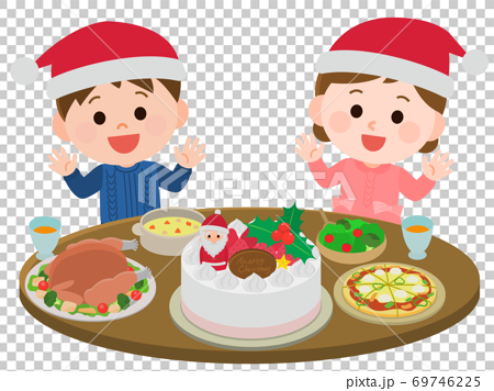 Illustration Of A Child Having A Christmas Party Stock Illustration