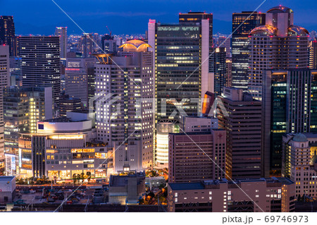 《大阪府》大阪中心街・都市夜景 《大阪府》大阪中心街・都市夜景 69746973