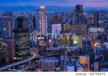 《大阪府》大阪中心街・都市夜景 《大阪府》大阪中心街・都市夜景 69746979