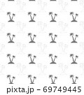 Seamless pattern with palm trees. Exotic tropical 69749445