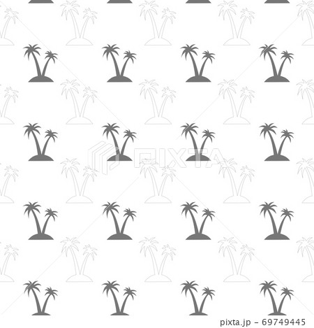 Seamless pattern with palm trees. Exotic tropical 69749445