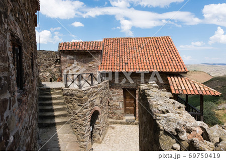 David Gareja, a rock-hewn Georgian Orthodox monastery complex located in the Kakheti region, Georgia 69750419