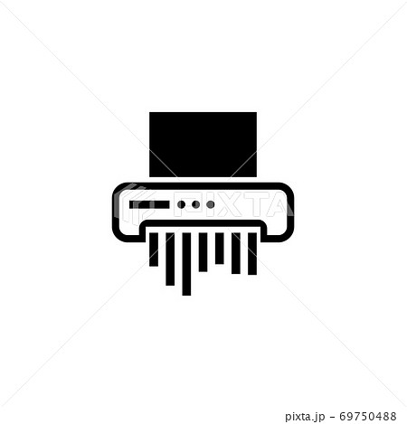 Paper Shredder Flat Vector Icon 69750488
