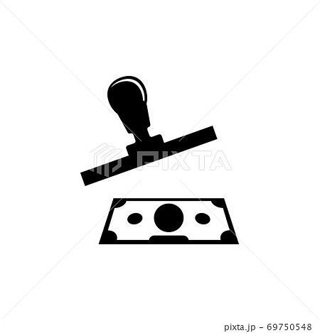 Creation Counterfeit Money Flat Vector Icon 69750548