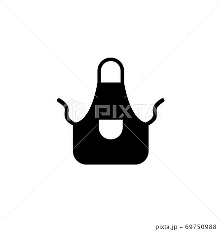 Kitchen Apron Protective Garment Flat Vector Icon Kitchen Apron Protective Garment Flat Vector Icon 69750988