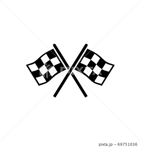 Finishing Flags Flat Vector Icon Finishing Flags Flat Vector Icon 69751036