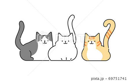 コレクション 猫 イラスト シンプル 猫 壁紙 イラスト シンプル