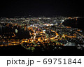 函館山からの函館市街の夜景 69751844