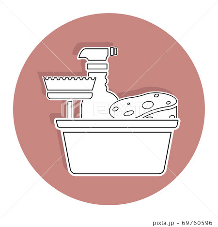 Set of cleaning products icons Set of cleaning products icons 69760596