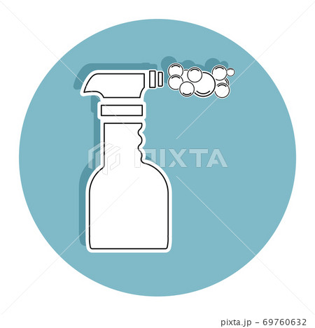 Isolated spray bottle icon 69760632
