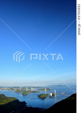 朝の来島海峡大橋 朝の来島海峡大橋 69760892