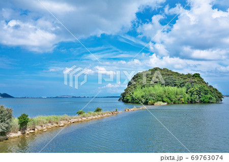 【弁慶島 (亀島)】 島根県松江市野原町 69763074