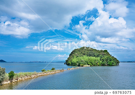 【弁慶島 (亀島)】 島根県松江市野原町 69763075