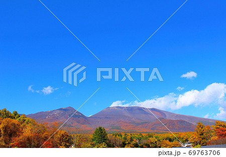 紅葉と浅間山　その2009　：　信州の紅葉　その2009　：　花と植物が織りなす色紙　その2009 69763706