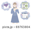 スマホ　いじめ　学校　SNS　友達　子ども　学生 69763804