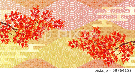 紅葉　もみじ　秋　 背景  69764153