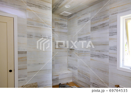 Beautiful bathroom in new home with renovation a luxury bathroom home shower 69764535