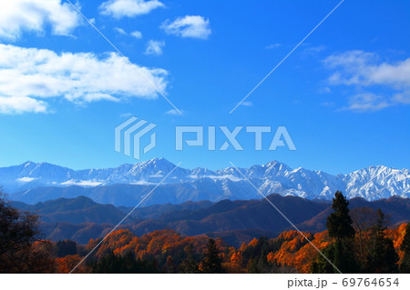 麗しき北アルプス　その2009　：　信州の紅葉　その2009  ：　 紅葉と北アルプス　2009 69764654