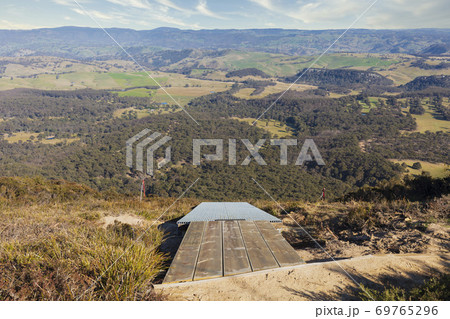 A Hang Gliding launch pad in The Blue Mountains in Australia 69765296