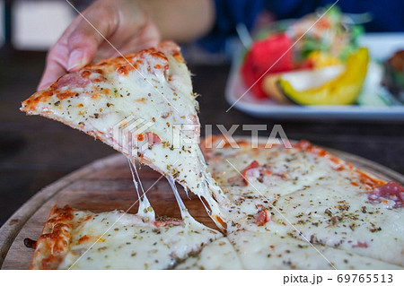 margarita pizza with bacon and cheese margarita pizza with bacon and cheese 69765513